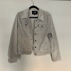 JACKS LIGHT GRAY CORDUROY SUEDE JACKET
